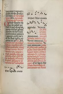Bartolommeo Caporali Italian Gallery: Missale: Fol. 148: Music for Ecce lignum cruces