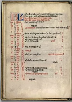Bartolommeo Caporali Italian Gallery: Missale: Fol. 7v: October Calendar Page, 1469. Creator: Bartolommeo Caporali (Italian, c