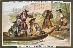 Moliere and the mendicant friar, (19th century) Moliere and the mendicant friar, (19th century)
