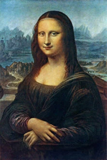Leonardo Collection: Mona Lisa, c1505, (1912). Artist: Leonardo da Vinci
