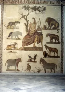 Mosaic of Orpheus Taming the Animals, 2nd-3rd century Mosaic of Orpheus Taming the Animals, 2nd-3rd century
