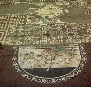 Mosaic pavement of a Roman villa, 2nd century Mosaic pavement of a Roman villa, 2nd century