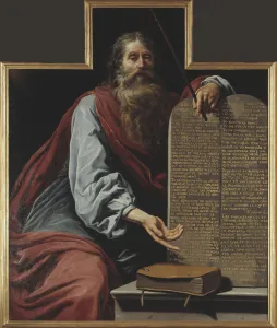 Moses Ten Commandments Prints: Moses with the Ten Commandments