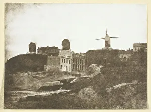 Moulins de Montmartre, possibly 1842/50, printed 1965. Creator: Hippolyte Bayard Moulins de Montmartre, possibly 1842/50, printed 1965. Creator: Hippolyte Bayard