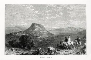 Mount Tabor, 19th century. Artist: Whitehead Mount Tabor, 19th century. Artist: Whitehead