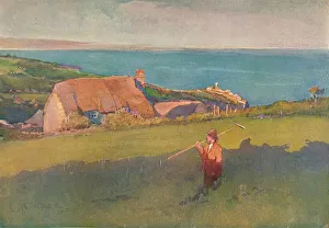 Across Mounts Bay, c1880. Artist: Elizabeth Adela Forbes Across Mounts Bay, c1880. Artist: Elizabeth Adela Forbes