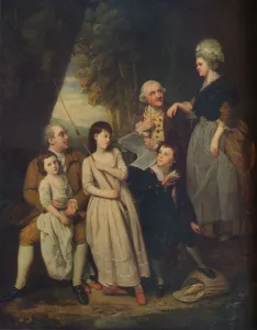Mr. & Mrs. Burke of Carshalton, c18th century, (1917). Artist: Johan Zoffany Mr. & Mrs. Burke of Carshalton, c18th century, (1917). Artist: Johan Zoffany