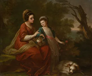 Angelika Kauffman Gallery: Mrs. Hugh Morgan and Her Daughter, c. 1771. Creator: Angelica Kauffman