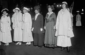 Mrs. T. Hitchcock, Lota Robinson, Mrs. Roosevelt & Miss Alexander Print c1915-1920