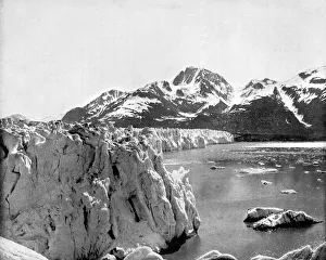 Muir Glacier, Alaska, USA, 1893.Artist: John L Stoddard Muir Glacier, Alaska, USA, 1893.Artist: John L Stoddard