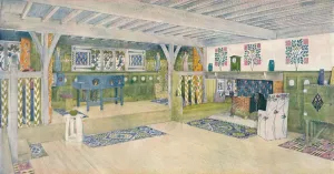 Music Room in a House at Crowborough, c1902. Artist: Mackay Hugh Baillie Scott Music Room in a House at Crowborough, c1902. Artist: Mackay Hugh Baillie Scott