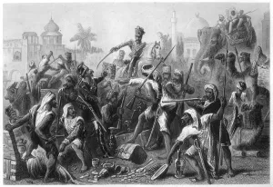Mutinous Sepoys dividing spoils, 1857, (c1860) Mutinous Sepoys dividing spoils, 1857, (c1860)