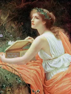 Prints of Pandora. Pandora (the all-gifted ) was the first mortal woman according to the Greek poet Hesiod. She was sent by Zeus as a gift to Epithemus Related Prints: Pandora Print: A Victorian depiction of Pandora standing beside an open box