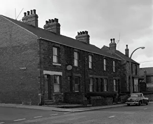 National Provincial Bank located in a terraced house, Goldthope, South Yorkshire, 1963 National Provincial Bank located in a terraced house, Goldthope, South Yorkshire, 1963