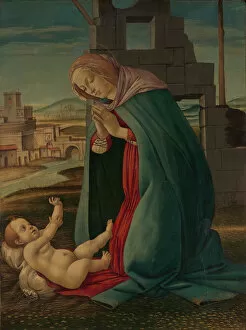 Il Botticello Gallery: The Nativity, late 15th century. Creator: Workshop of Botticelli (Italian, Florentine