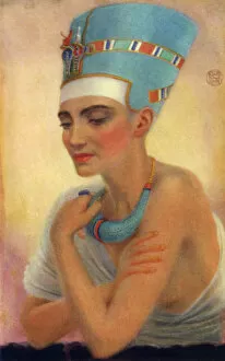 Ancient Egyptian Gallery: Nefertiti, Ancient Egyptian queen of the 18th dynasty, 14th century BC (1926)