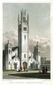 Religious Prints: New Church, Haggerston Print, 1827