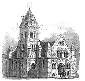 New Church at Llanmyneck, 1844. Creator: Unknown New Church at Llanmyneck, 1844. Creator: Unknown