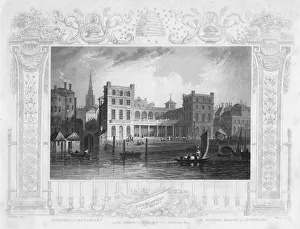 New Hungerford Market, London, mid 19th century.Artist: Payne New Hungerford Market, London, mid 19th century.Artist: Payne