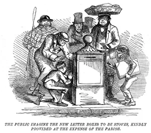 New letter boxes being mistaken for heating stoves!, 1855 New letter boxes being mistaken for heating stoves!, 1855
