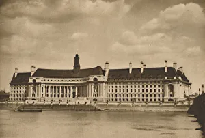The New Palace on the Thames that is the Headquarters of the London County Council, c1935 The New Palace on the Thames that is the Headquarters of the London County Council, c1935