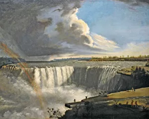 Images Dated 24th November 2013: Niagara Falls from Table Rock, 1835. Artist: Morse, Samuel Finley Breese (1791-1872)