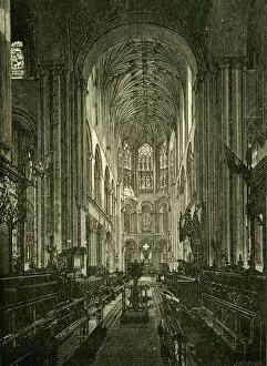 Co Cassell Gallery: Norwich Cathedral. The Choir, Looking East, 1898. Creator: Unknown