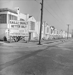 Modern Home Building in San Francisco, 1939 Print
