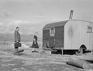 Nurse in FSA mobile camp unit conducts doctor... Merrill, Klamath County, Oregon, 1939. Creator: Dorothea Lange Nurse in FSA mobile camp unit conducts doctor... Merrill, Klamath County, Oregon, 1939. Creator: Dorothea Lange
