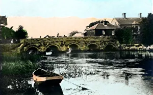 The Old Bridge, Christchurch, Dorset, 1926.Artist: Cavenders Ltd The Old Bridge, Christchurch, Dorset, 1926.Artist: Cavenders Ltd