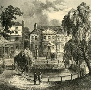 The Old House on the Green, (c1878). Creator: Unknown The Old House on the Green, (c1878). Creator: Unknown