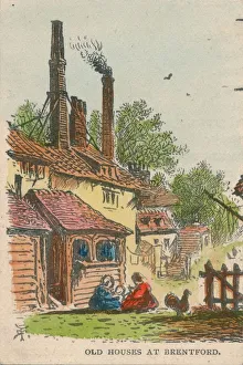 Old Houses at Brentford, 19th century? Creator: Unknown Old Houses at Brentford, 19th century? Creator: Unknown