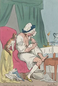 Cat Flea Gallery: An Old Maid In Search of a Flea, September 25, 1794. September 25, 1794
