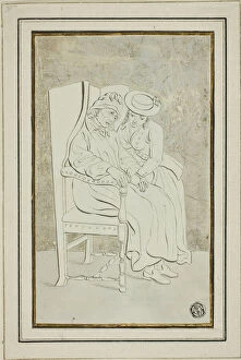 Laid Paper Gallery: Old Man with Young Woman, n.d. Creator: Marquand Fidel Dominikus Wocher