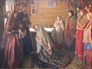 The Old Rite of Blessing the Bride in Murom Print