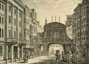 Old Temple Bar and the Devil Tavern, (1897). Creator: Unknown Old Temple Bar and the Devil Tavern, (1897). Creator: Unknown