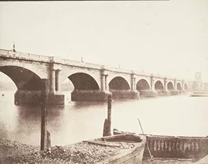 Old Waterloo Bridge, London, ca. 1846. Creator: William Henry Fox Talbot