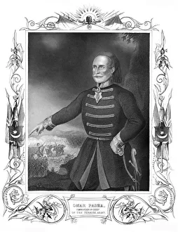 Omar Pasha, 19th century Commander in Chief of the Turkish army.Artist: DJ Pound Omar Pasha, 19th century Commander in Chief of the Turkish army.Artist: DJ Pound