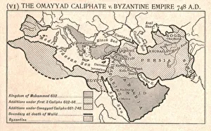 The Omayyad Caliphate v. Byzantine Empire, circa 748 A.D., c1915 The Omayyad Caliphate v. Byzantine Empire, circa 748 A.D., c1915