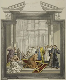 The opening of the coffin of St. Casimir The opening of the coffin of St. Casimir