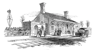Opening of the Leamington and Warwick Railway - Kenilworth Station, 1844 Opening of the Leamington and Warwick Railway - Kenilworth Station, 1844