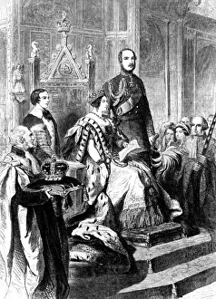 The opening of Parliament by Queen Victoria, 1856 (c1905) The opening of Parliament by Queen Victoria, 1856 (c1905)