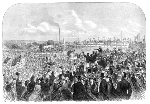 The opening of Farnworth People's Park, 1864 Print