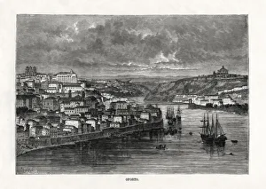 Oporto, Portugal, 19th century. Artist: Taylor Oporto, Portugal, 19th century. Artist: Taylor