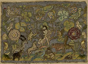 Orpheus Charming the Animals, England, first half 17th century. Creator: Unknown Orpheus Charming the Animals, England, first half 17th century. Creator: Unknown
