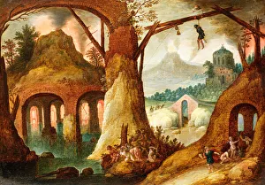 Orpheus Returning from the Underworld, 1630. Creator: Tobias Verhaecht Orpheus Returning from the Underworld, 1630. Creator: Tobias Verhaecht