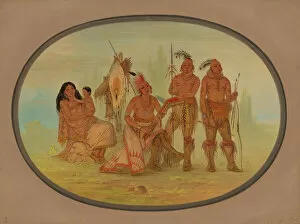 Osage Gallery: Osage Indians, 1861 / 1869. Creator: George Catlin