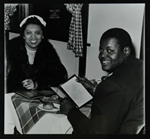 Oscar Peterson looking forward to dinner after a concert at Colston Hall, Bristol, 1955 Oscar Peterson looking forward to dinner after a concert at Colston Hall, Bristol, 1955