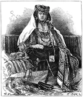 Ouled Nail dancer, Algeria, c1890. Artist: Armand Kohl Ouled Nail dancer, Algeria, c1890. Artist: Armand Kohl