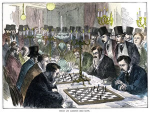 Contest Gallery: Oxford and Cambridge Chess Match, 19th century